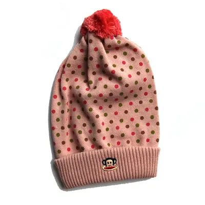 £8.99 • Buy Paul Frank Baby Hat Pink Spotty Bobble Hat Julius Monkey Small Paul