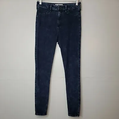 £29.84 • Buy Hollister Juniors Denim Blue Jeans 7R Stone Wash Dark Wash Skinny Jeggings 