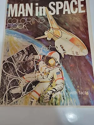 Man In Space Coloring Book With Facts 1969 • $10