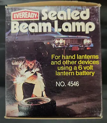 Qty 1 New Eveready 4546 Sealed Beam Lamp For Hand Lanterns Using 6v Batteries • $18.95