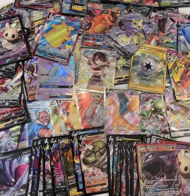 $14.95 • Buy Pokemon Card Lot 50 OFFICIAL TCG Cards W/ ULTRA RARE(V, VMAX, GX), Rainbow, Gold