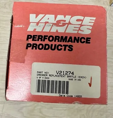 Vance & Hines Performance Products Dresser Replacement Baffle V21274 • $44.94