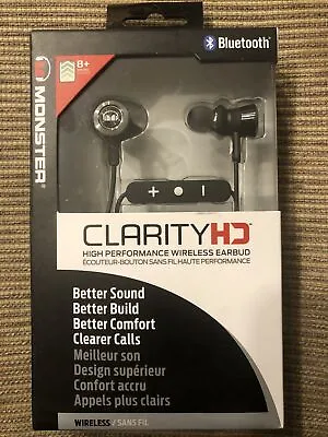 Monster Clarity HD Bluetooth High Performance Wireless Earbuds - Model 190688 • $19.99