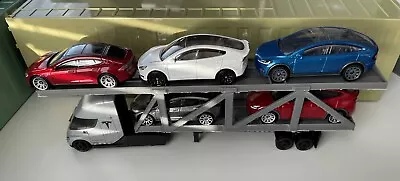 Custom Matchbox Convoys Tesla Semi WITH 3D Printed 5 Car Transport-Car Carrier • $39.85