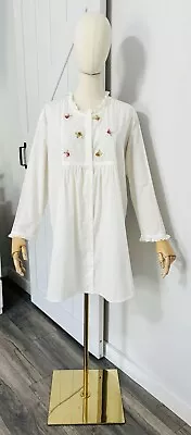 VTG 90s VICTORIA’S SECRET COUNTRY Sz Xs Nightgown Shirtdress Cottagecore Prairie • $39.92