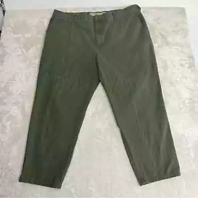 Cabela's Pants Mens 46X30 Casuals Chino Green Straight Leg Outdoor Utility • $17.98