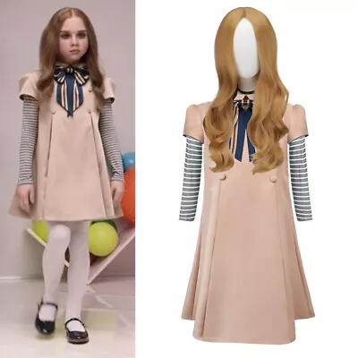 Thriller Movies M3GAN Costume Megan Dress AI Doll Robots Dresses Socks Cosplay • $22.88