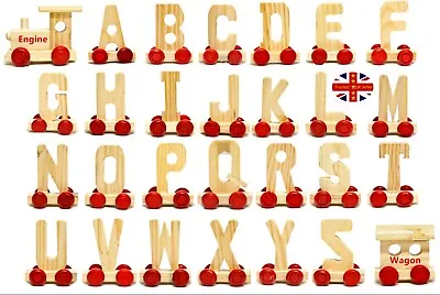 Personalised Letter Name Wooden Train Birthday New Year Christmas Gift Toy  • £0.99