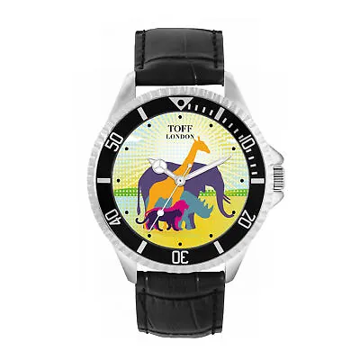 Toff London TLWL-11964 Mens Multicolour Safari Animal Watch • £69.99