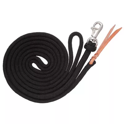 64JT Tough 1 14 Ft. Training Lead Rope With Triggerbull Snap Leather Popper • $36.95