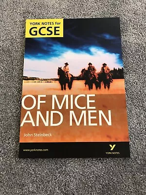 Gcse York Notes Of Mice And Men  J Steinbeck • £4.20