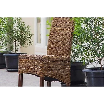 International Caravan Manila Abaca/Rattan Wicker Dining Chair Single • $116.76