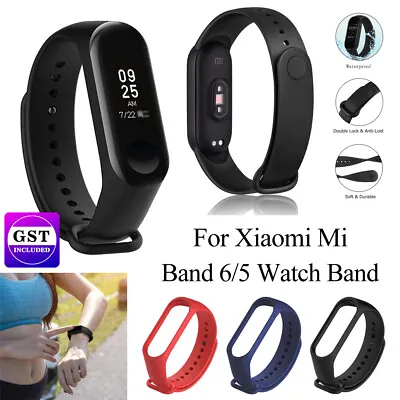 Watch Band Strap Replacement Silicone Wrist Watchband For Xiaomi Mi Band 6/5 • $4.47