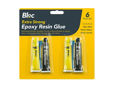 Epoxy Resin Glue Extra Strong Adhesive Super Bond HardenerMetalPlasticWood • £3.60