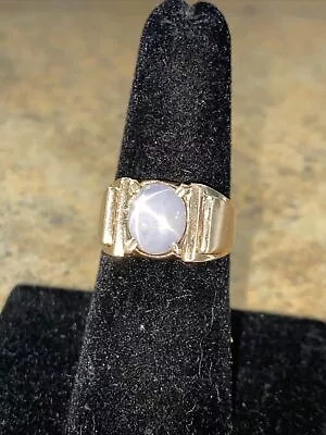 Vintage 10K Gold Star Sapphire Men’s Signet Ring ( Size 6.5 )7.5 Grams • $395