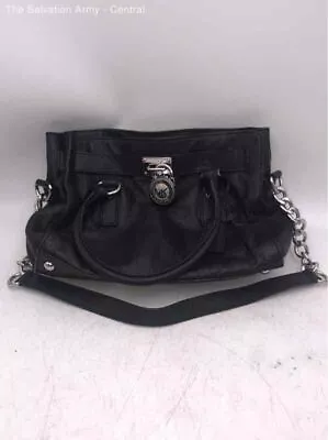 Michael Kors Womens Jet Set Black Leather Inner Pockets Shoulder Bag • $9.99