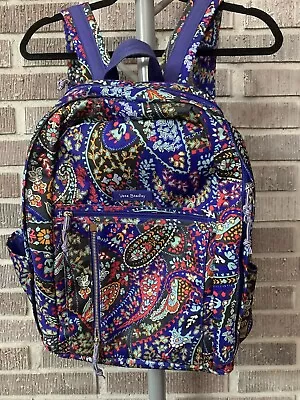 Beautiful Vera Bradley Paisley Backpack Blue Multicolor  • $24.99