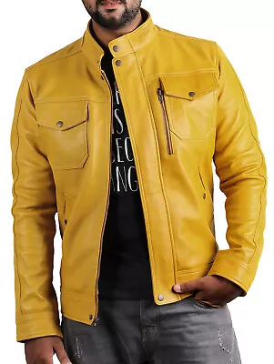 Laverapelle Mens Black Genuine Lambskin Leather Jacket - 1501138 • $149.99