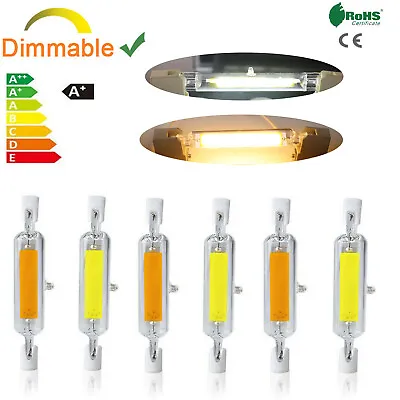 R7s LED 78mm 7W 12W Dimmable COB Floodlight Bulbs Ceramic Glass Tube Light 110V • $4.41