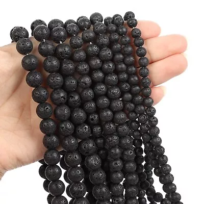 4mm 6mm 8mm 10mm 12mm Natural Gemstone Round Spacer Loose Beads Jewelry Making • £4.19