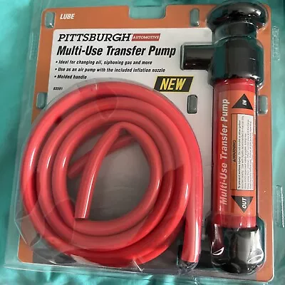 Pittsburgh Automotive Multi-Use Transfer Pump Change Oil Siphon Gas Air Pump NEW • $14.99