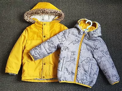 £2.50 • Buy Kids Coats Age 2-3 Years Ochre/yellow Dinosaur Print