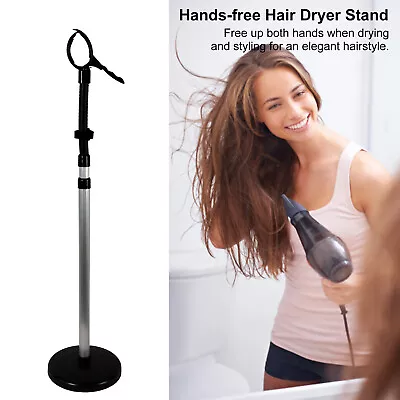Hair Dryer Stand 360° Rotation Heavy Duty Base Blow Dryer Holder Adjustable • $30.69
