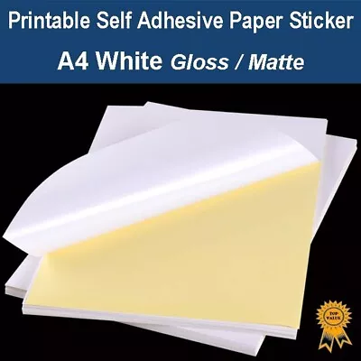 A4 Self Adhesive Paper Sticker Label Sheet Mailing Address Laser Inkjet Print  • $7.30