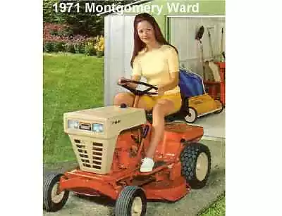 1971 Montgomery Ward 7HP  Lawn Tractor Refrigerator / Tool Box  Magnet • $8