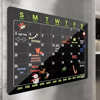 YIKOLA Scratch-proof Magnetic Acrylic Calendar For Fridge. 12 X16  • £5.78