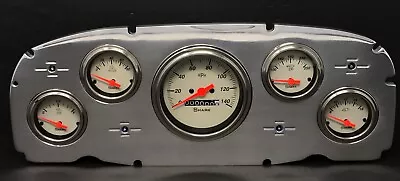 1959 Ford Car 5 Gauge Dash Panel Polished Aluminum Insert Set Mechanical SK • $285