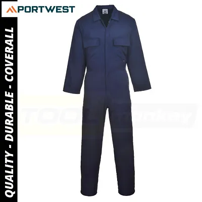 Men's Coverall Work Overalls - Mechanic Boiler Suit - Portwest S999 High Quality • £18.95