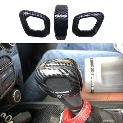 Carbon Fiber Color Shift Knobs Cover Fit For Ford Ranger Everest Endeavour  • $24.69