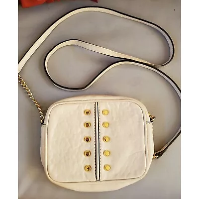 Michael Kors Off White Uptown Astor Hunter Studded Crossbody Bag Purse Leather • $30