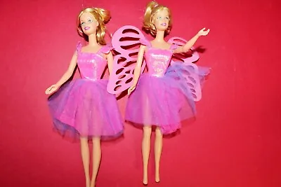 Mattel Barbie Doll Flying Butterfly / Fairy Wings 2000 2 Dolls Mariposa Validor • $11