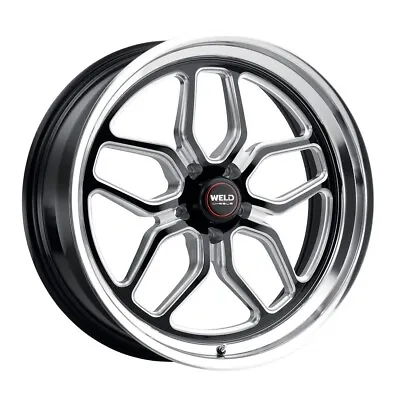 Weld Racing 17x7 Laguna Wheel Gloss/Milled Black 5x4.5 / 5x114.3 +0mm 4.00  • $565.35