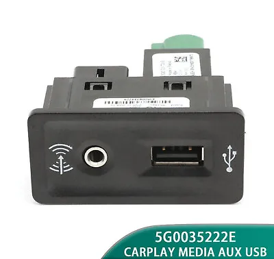 For VW Golf MK7 Carplay USB AUX In Jack Connector Straight Switch 5G0035222E OEM • $34.39