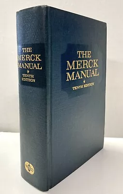 The Merck Manual Diagnosis And Therapy 10th Edition 1963 Indexed Tabs VTG Book • $19.89