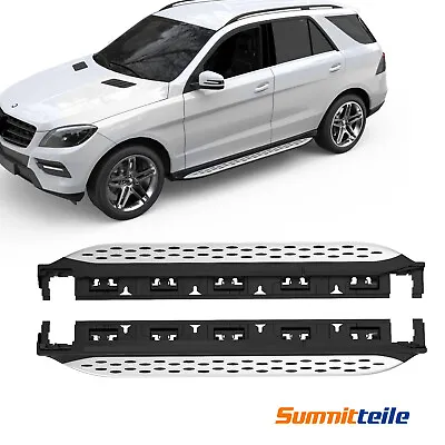 Pair Running Boards Side Steps For 2012-2017 Mercedes-Benz W166 ML350 ML550 GLE • $155.89