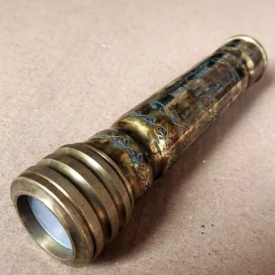 Vintage Brass Twist Kaleidoscope For Adult And Kids Antique Look Kaleidoscope • $22.24