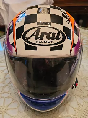 Arai Quantum /e Helmet - Black Size XL 7 1/2 - 7 5/8 Made In Japan • $90