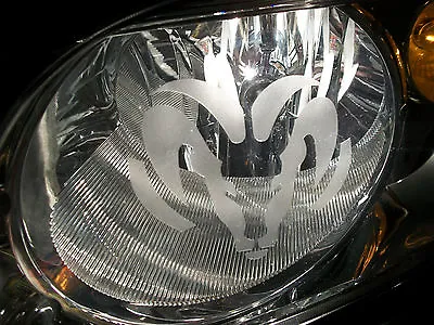 FITS:  Ram Dodge Etched Glass - PAIR - Decals Headlight Stickers Hemi Mopar 1500 • $8.99