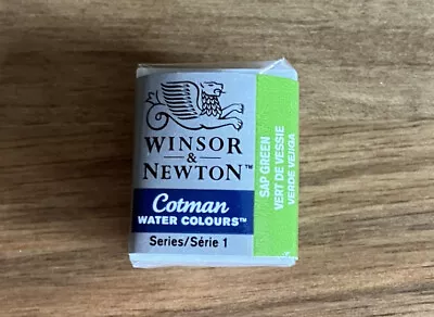 £1.95 • Buy Winsor & Newton Cotman Watercolour Paint Half Pan Sap Green 599
