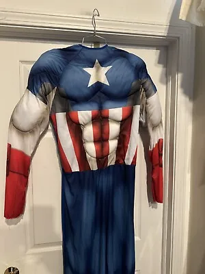 Marvel Captain America Superhero Costume Adult Size Standard OSFM Suit & Hood • $49.99