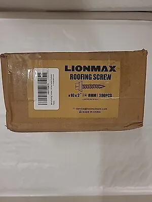 LIONMAX Metal Roofing Screws #10 × 2 Inch 300-PCS • $26.99