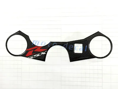 Real Carbon Fiber For GSXR 1000 750 600 Top Triple Clamp Yoke 3D Fairing Decal • $16.38