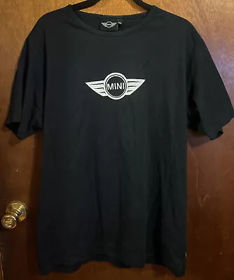 Mini Cooper Shirt Men 2XL Black Cotton Crew Classic Car Short Sleeve • $12