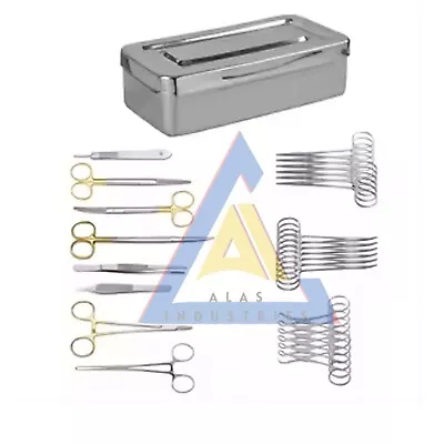 General Surgery Set Vasectomy Meatotomy Instruments Set Stainless Steel With Box • $112.23