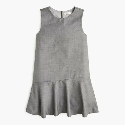 NWT J Crew 	 Girls' Flutter-hem Flannel Dress Sz 16 • $29