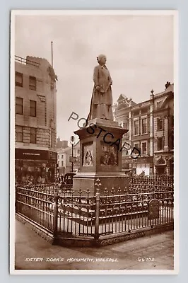 Postcard (M3) UK Walsall Sister Dora's Monument RP Valentines • £6.99